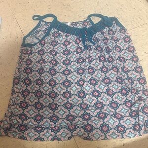 Secret Treasures Teal and White Floral Top and Pants